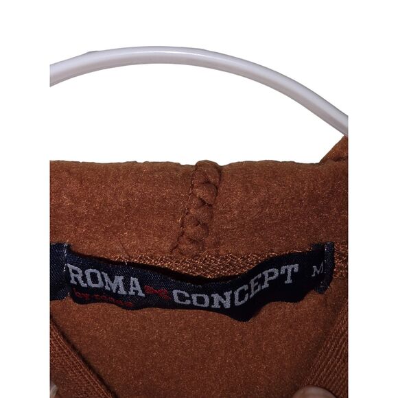 Roma Concept Teen Girls Cropped Hoodie – Brown, Size M, Pre-Owned - Picture 4 of 11